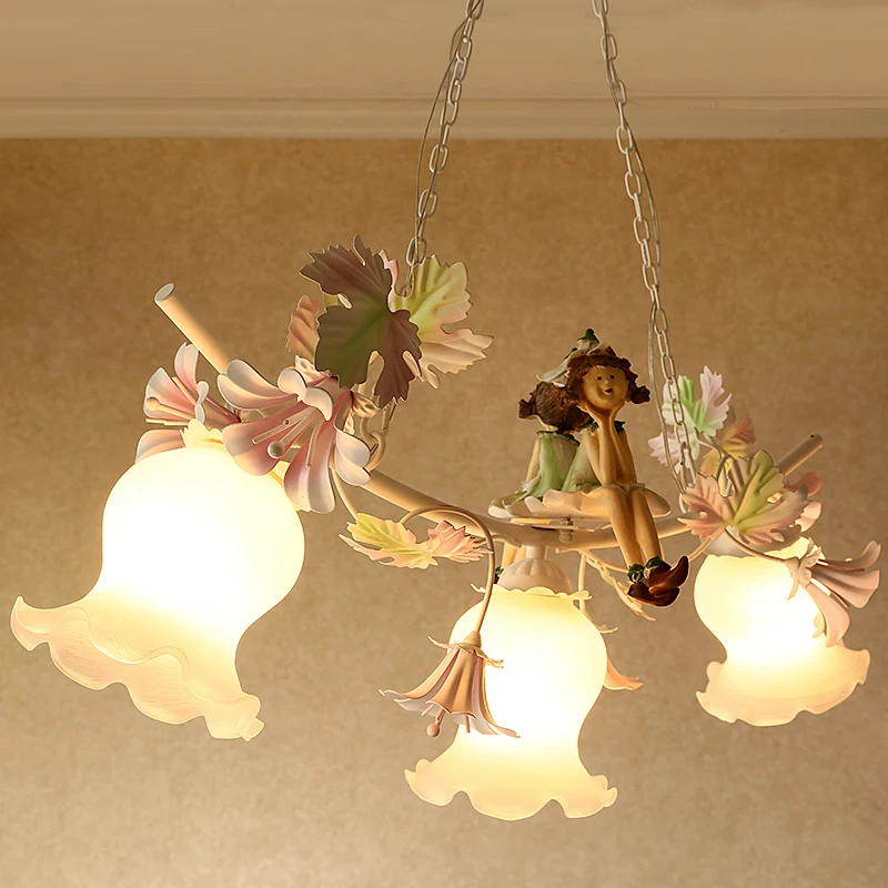 Современный пасторальный стиль подвесной светильник Утюг лампа Креативный