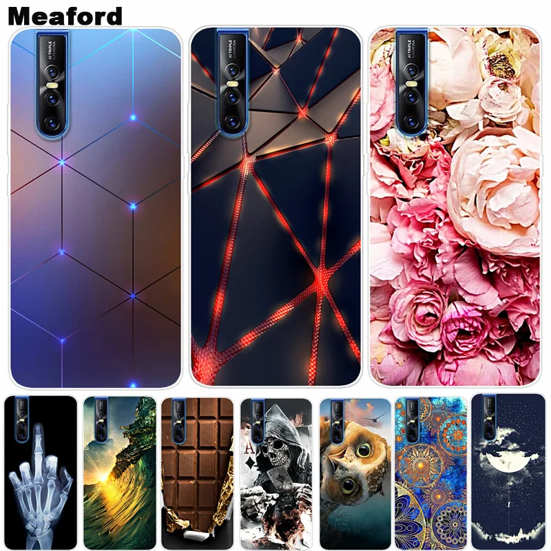 Чехол для VIVO V15 Pro чехол телефона V 15 мягкий силиконовый бант с принтом V15Pro VIVOV15