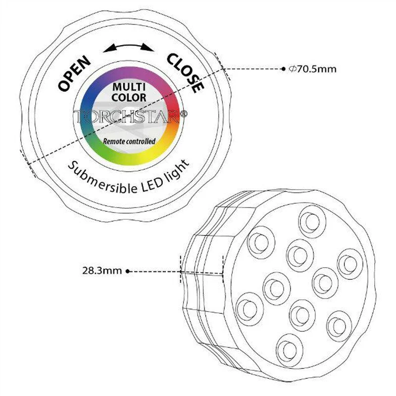Светодиодная погружная свеча с дистанционным управлением цветочный светильник