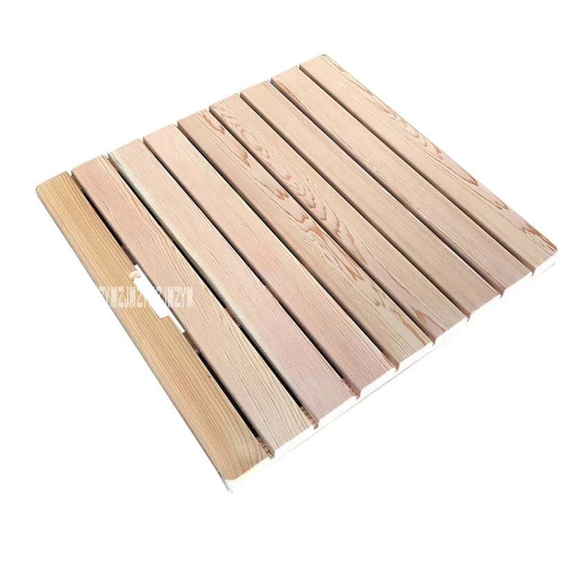 flat 60X70cm 001 Ванная комната деревянная полоса пол коврик для ванной деревянный нескользящий плесень устойчивый коврик для душа бамбуковый пол - Цвет: flat 60X70cm