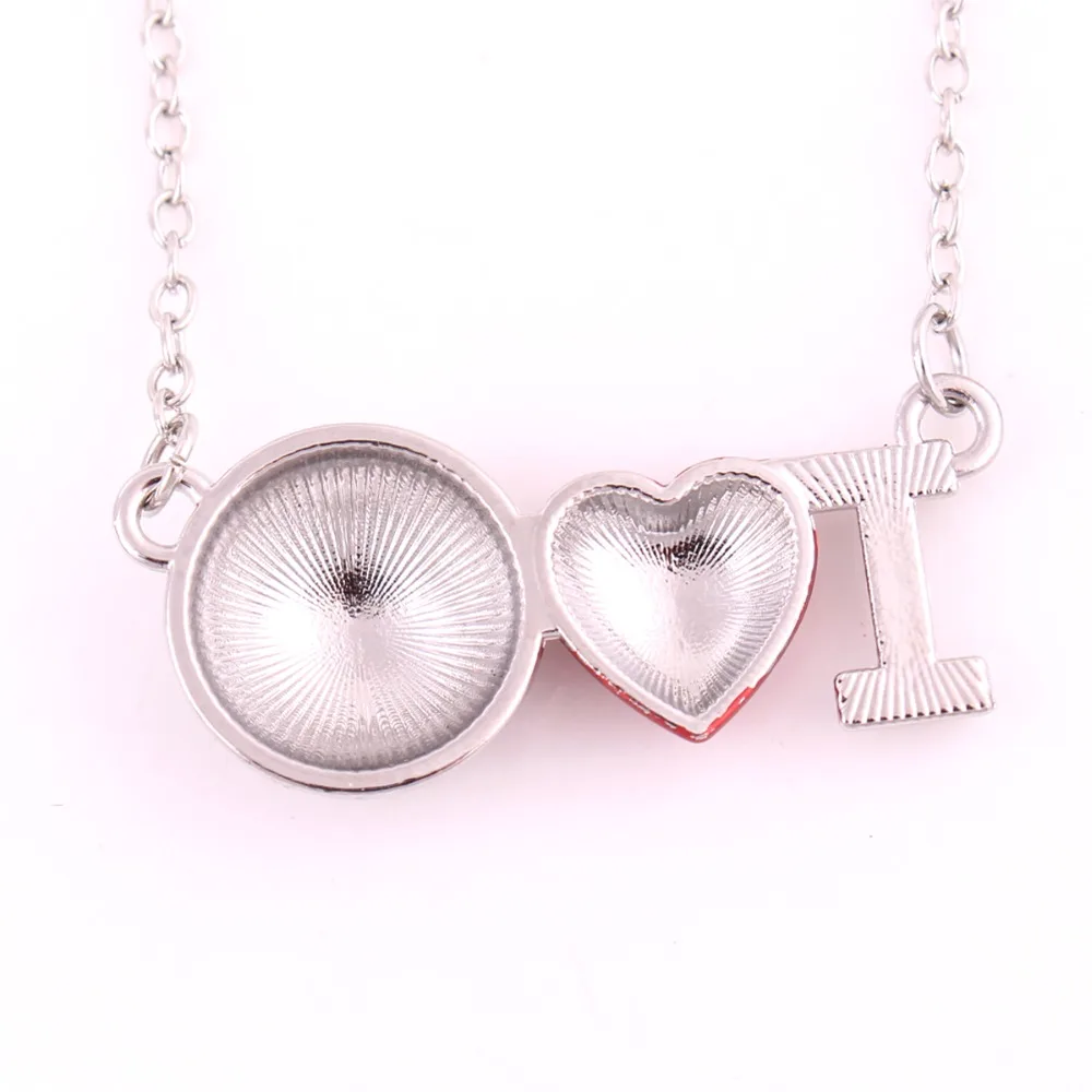 Ожерелье с кулоном в виде футбольного мяча красным кристаллом I Love You|pendant necklace|ball