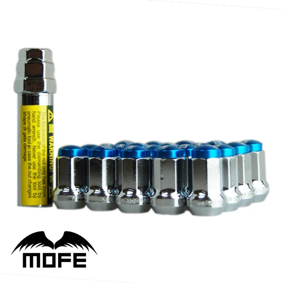 Оригинальный логотип алюминиевая крышка стальные колесные гоночные гайки Heptagon