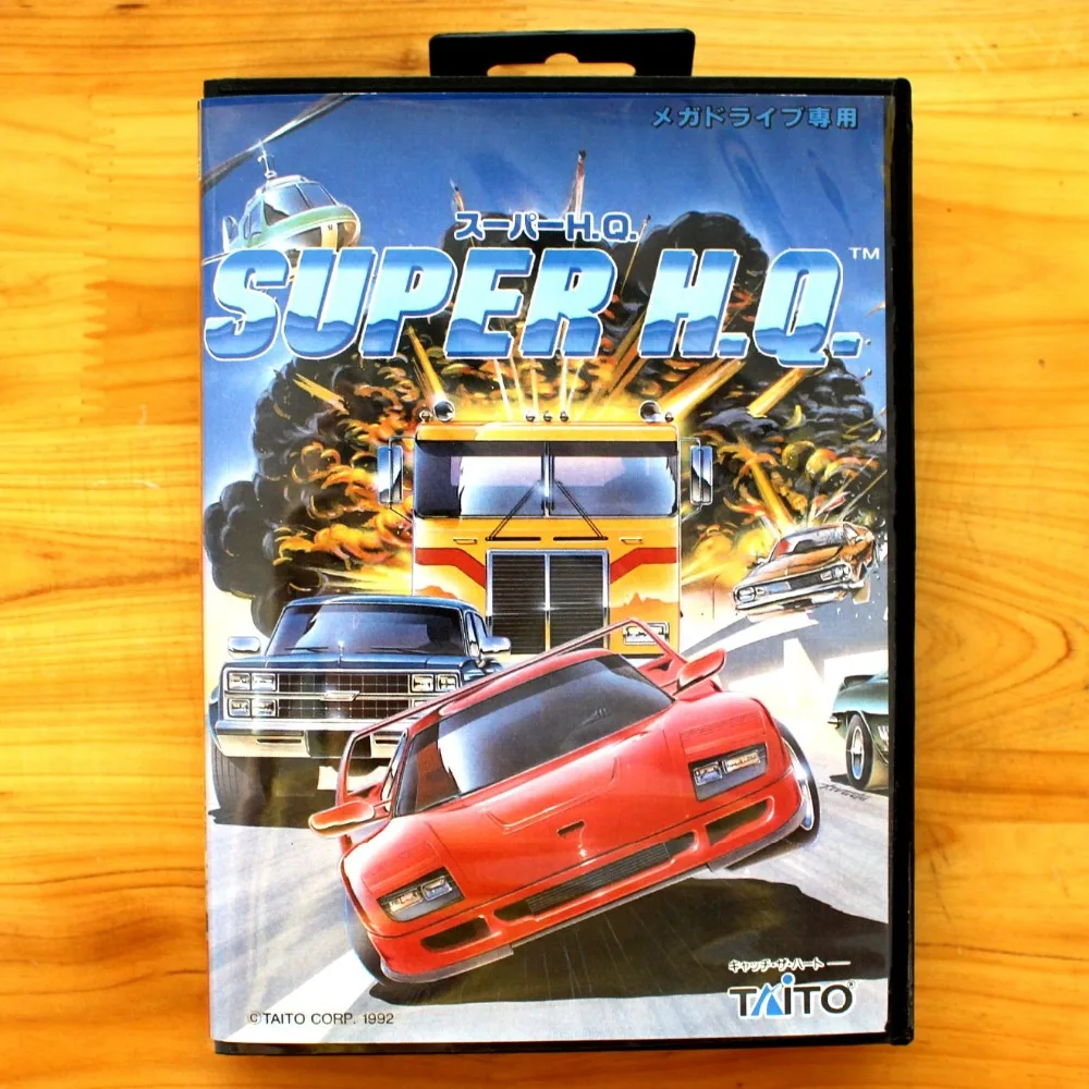 Супер H.Q. 16 бит SEGA MD игровая карта с розничной коробкой для Sega Mega Drive Genesis|sega md game