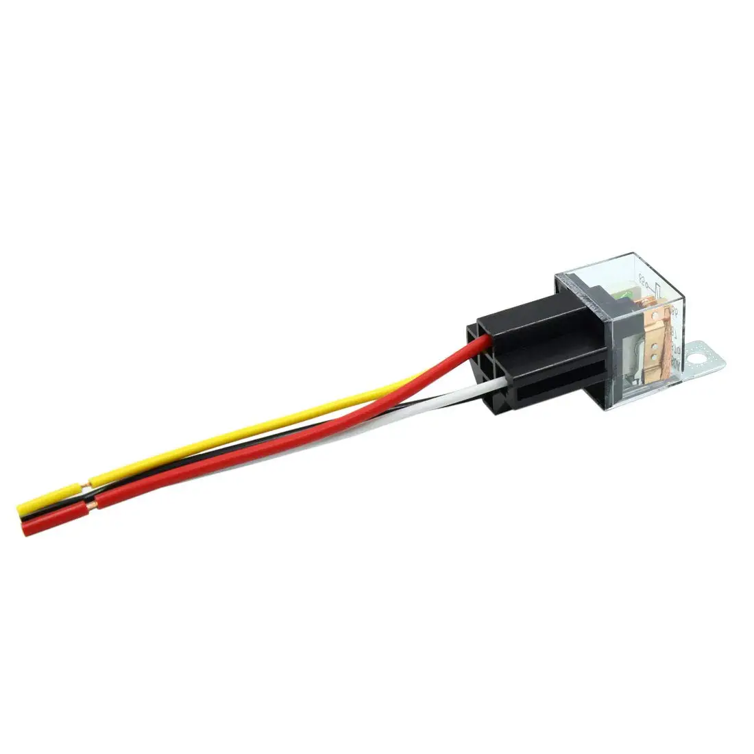X Autohaux водонепроницаемый DC 12V 80A SPST Авто автомобильное реле 4 Pin провода W/Жгут