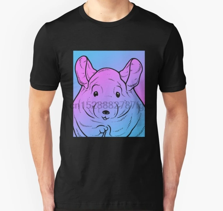 Мужская футболка с коротким рукавом Vaporwave Chinchilla Эстетическая Пастельная женская