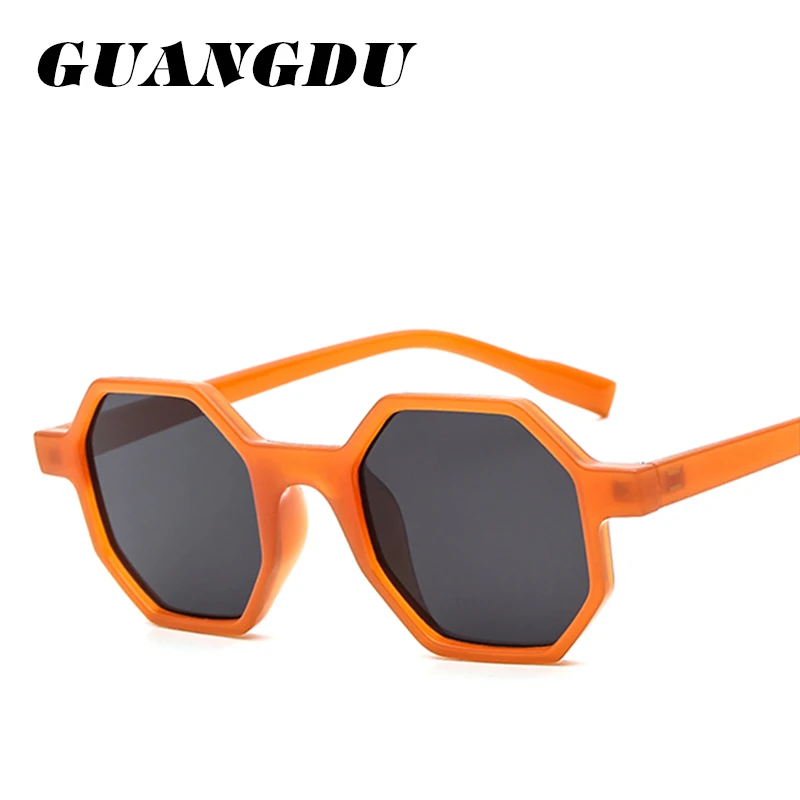 Модные маленькие Восьмиугольные Винтажные Солнцезащитные очки женские
