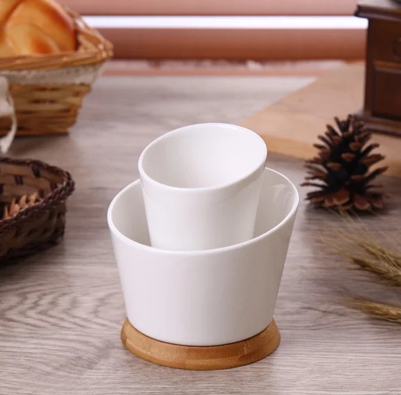 Стильный керамический органайзер для столовых приборов декоративные бамбуковые