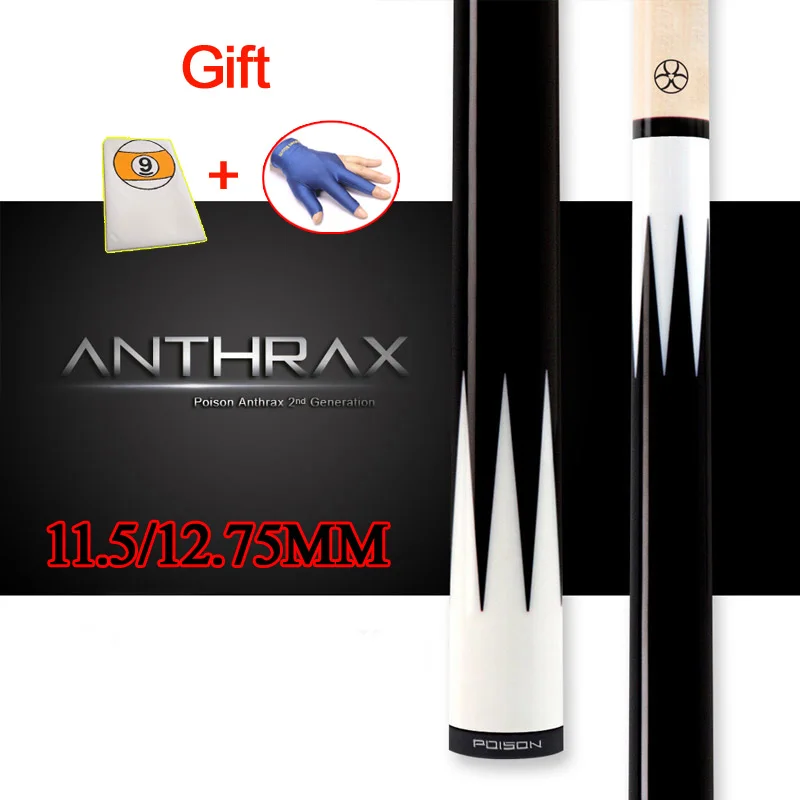 Новинка 2018 кии для бильярдного бассейна из кленового дерева с наконечниками 11 5/12