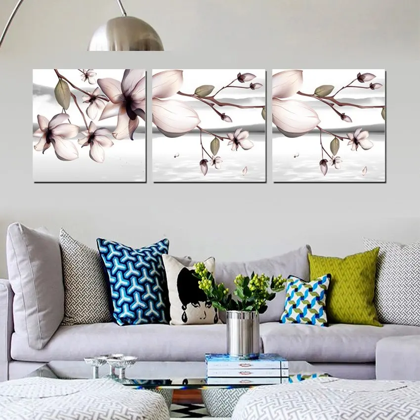 Настенные украшения 3 шт. бесплатная доставка парусиновые рисунки абстрактные