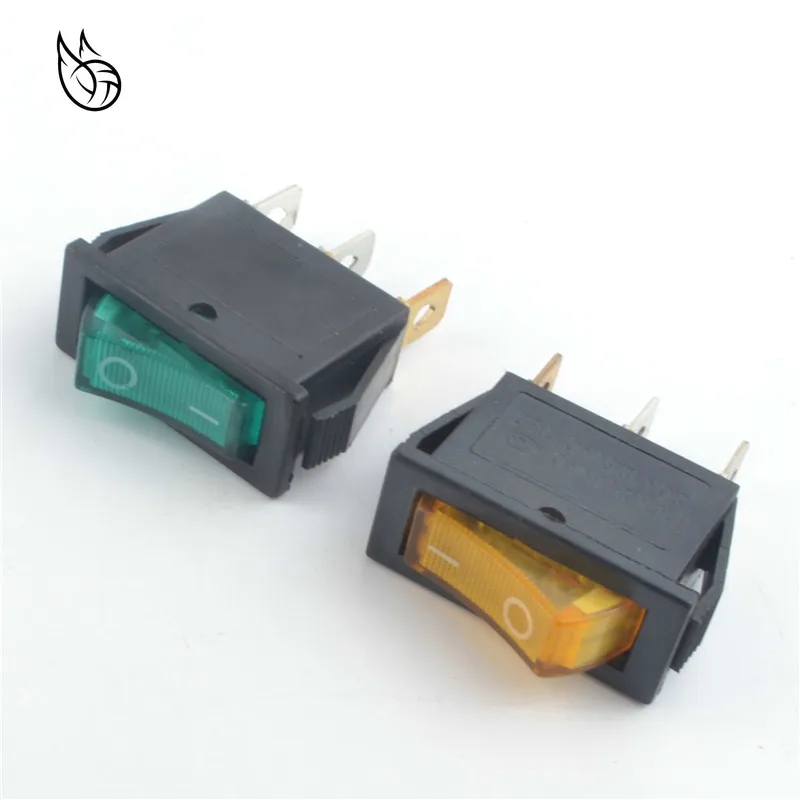 KCD3 красный/зеленый/желтый/синий светильник 3 контактный кулисный переключатель