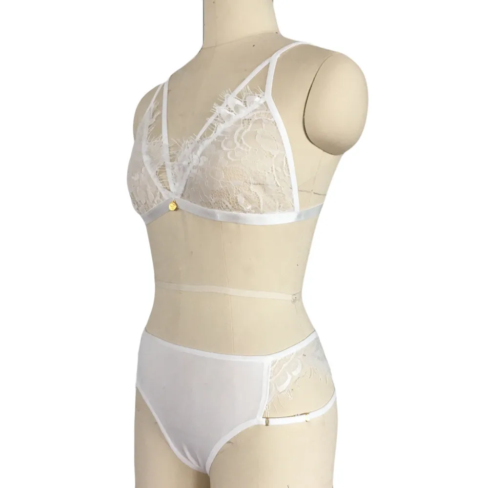 Snowshine YL5 нежный для женщин полые кружево Push Up Top Bra Underpant комплект сексуального белья