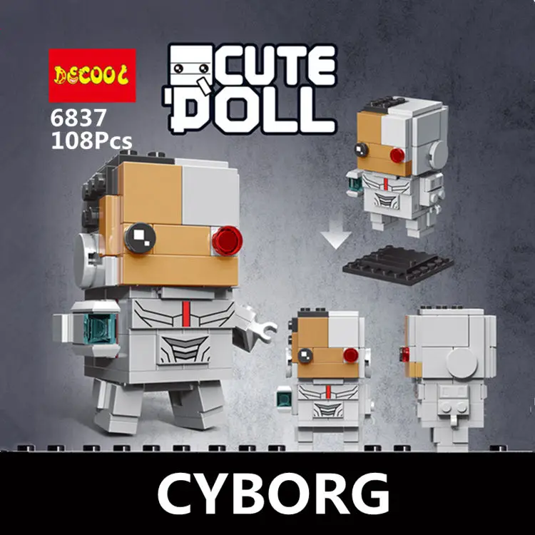 DECOOL милая кукла 6835-6846 6601-6604 18002 Супер герои марвел, Мстители, паук Фигурки Строительные блоки мини Кирпичи Игрушки
