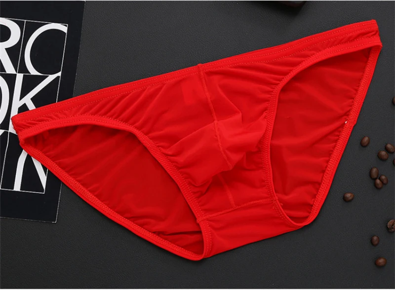 Нижнее белье мужское ультратонкое прозрачное бесшовные 5 шт./лот|ice silk briefs|mens bikini