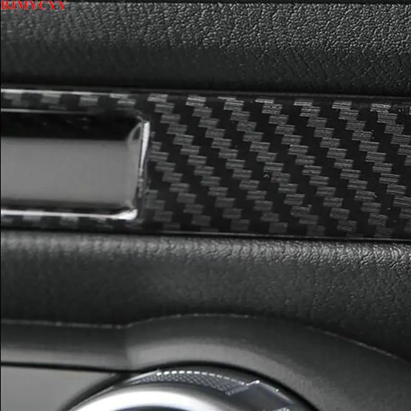 BJMYCYY для Mazda CX3 2017 2018 центральная консоль из углеродного волокна