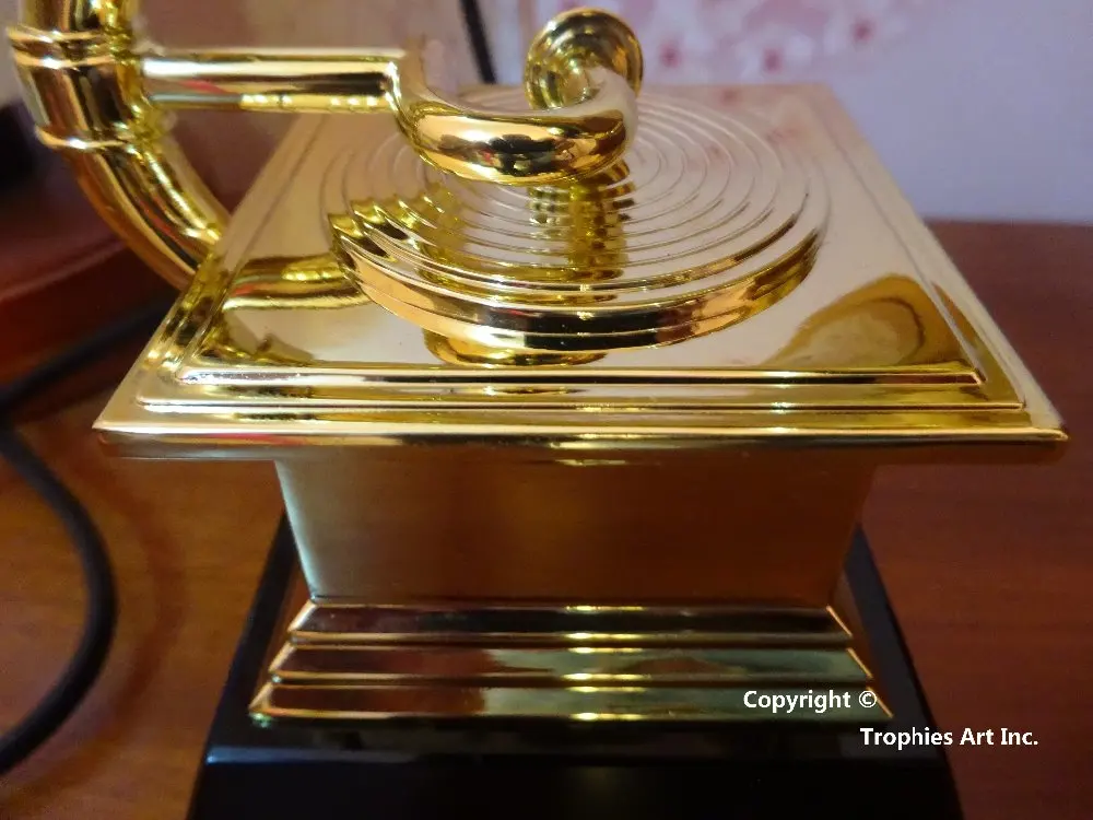 Grammy Award трофейный металлический граммофон мраморная основа от NARAS 1:1 реальный