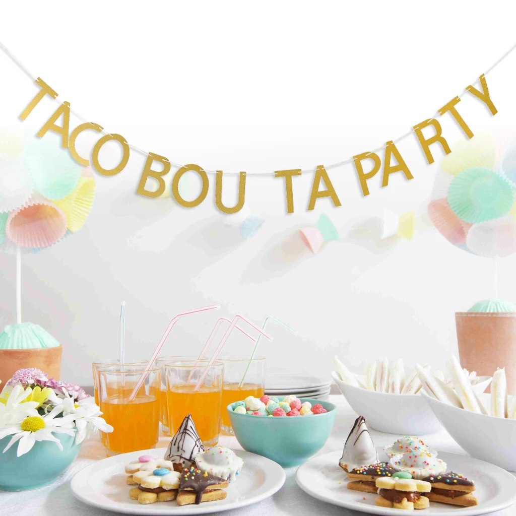 Праздничный баннер Taco из Мексики украшения для вечерние флажки гирлянда