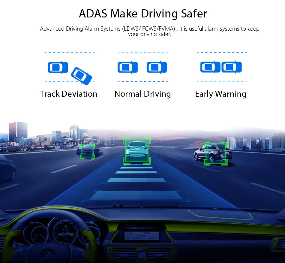 Зеркало заднего вида ADAS 10 дюймов Android 4G 1080P GPS Wi Fi 789|Видеорегистраторы| |