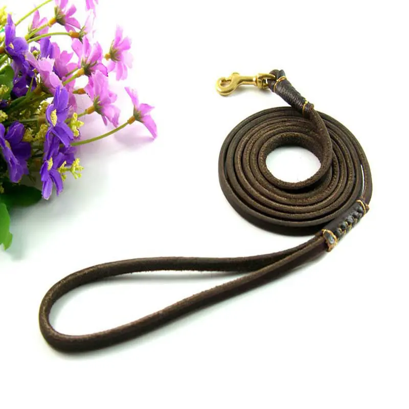 Поводки для собак свинцовая веревка из натуральной кожи маленьких щенков