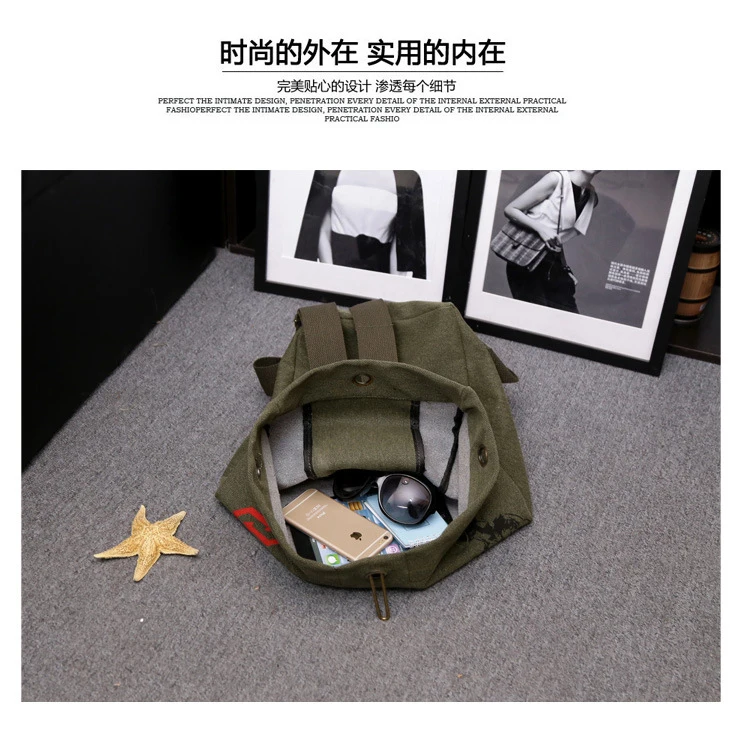 Холщовый портативный дорожный рюкзак для багажа армейская уличная сумка походов