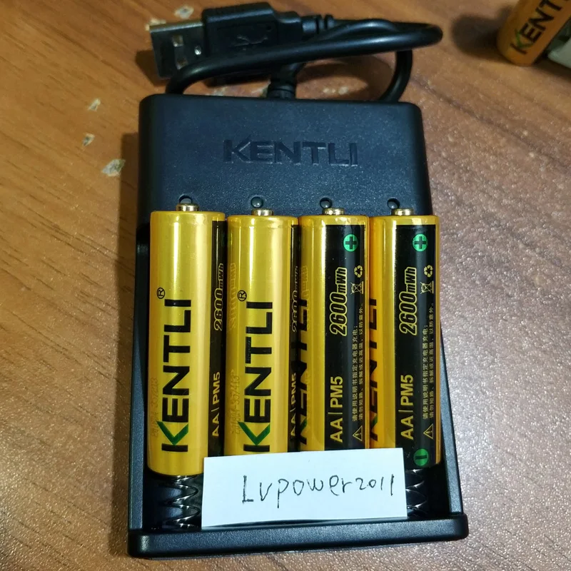 KENTLI 1 5 В 2600mWh AA Аккумуляторная литий полимерная ионная литиевая