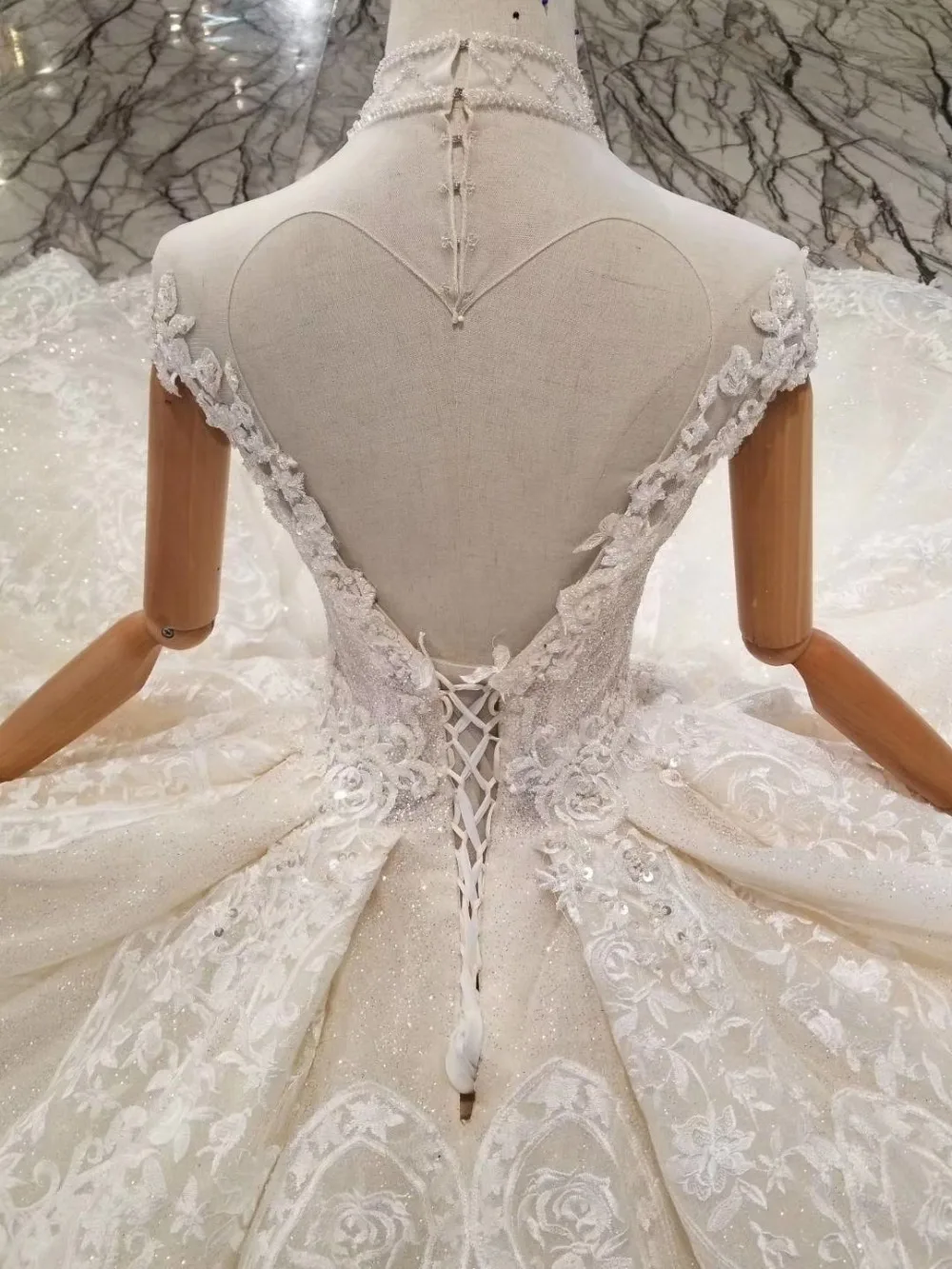 WONDMOND off Shoulder V Neck Wedding Dress 2019 Luxurious Beads Ball Gown Dresses Backless Bridal | Свадьбы и торжества