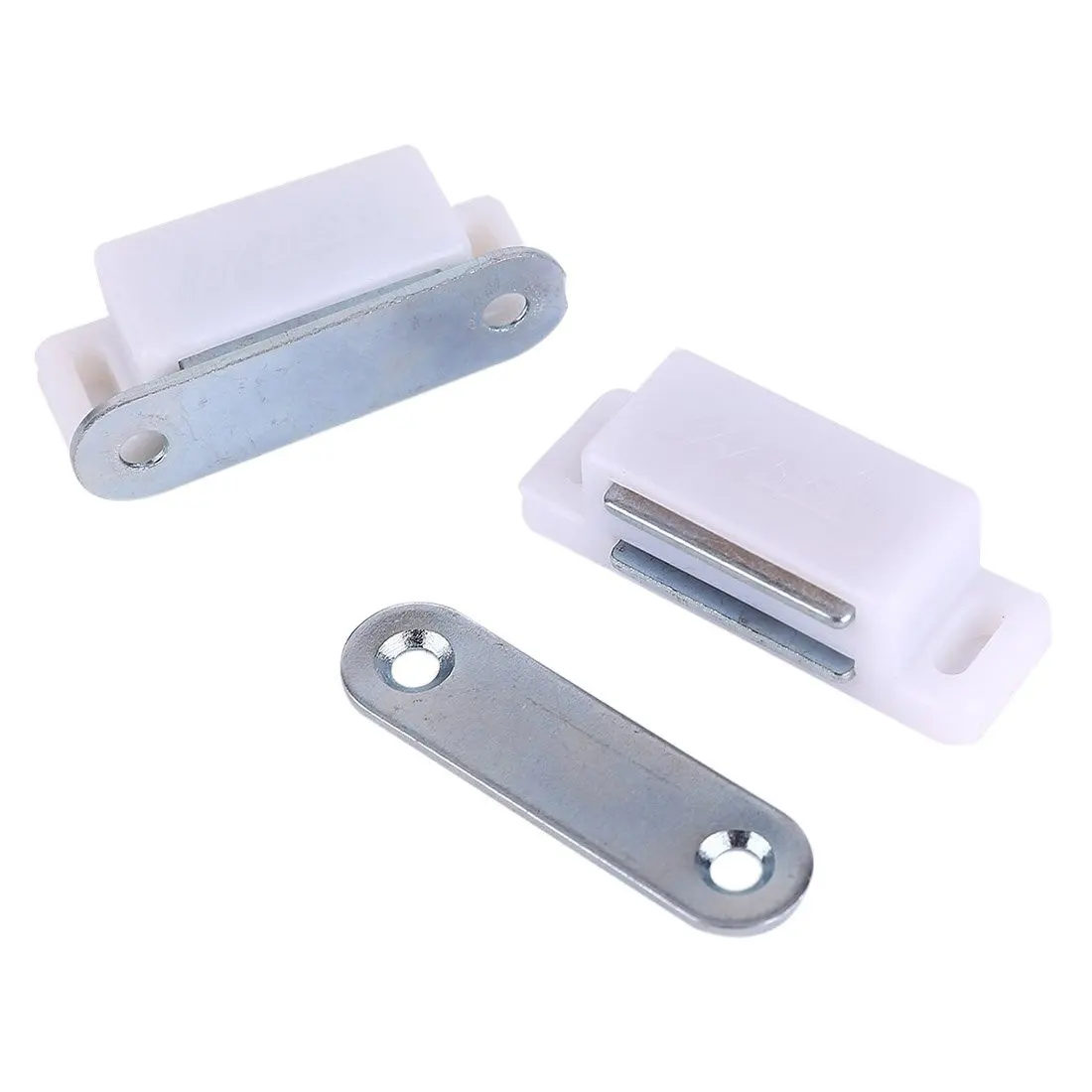 10 x Магнитный Ловец магнит для шкафа мебельный магнитный дверной замок Белый