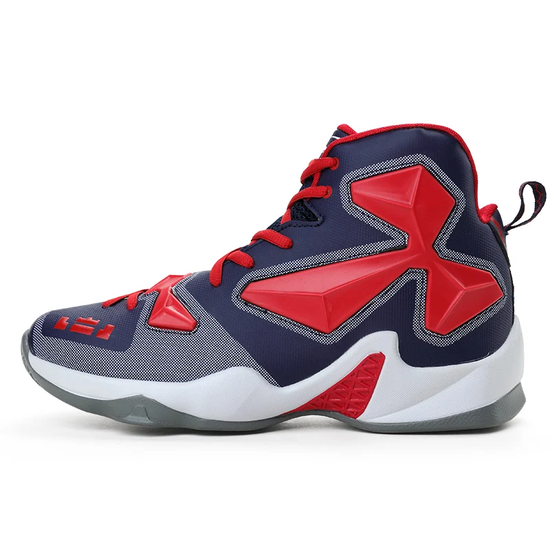 Новые Высокие баскетбольные кроссовки Lebron со шнуровкой амортизирующие