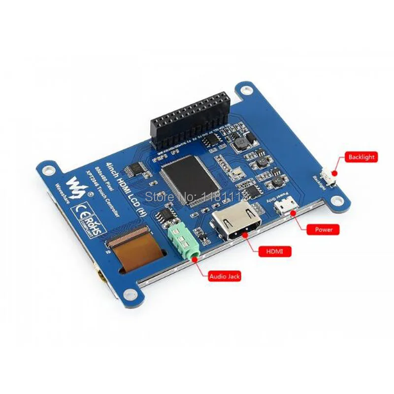 Raspberry Pi 4 дюймовый HDMI LCD (H) интерфейс 480x800 Аппаратное Разрешение