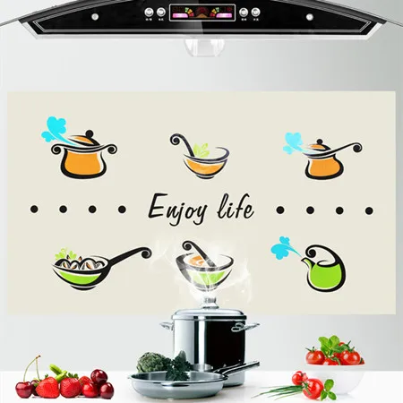 Кухонные Стикеры из алюминиевой фольги с защитой от перегара масляные для кухни