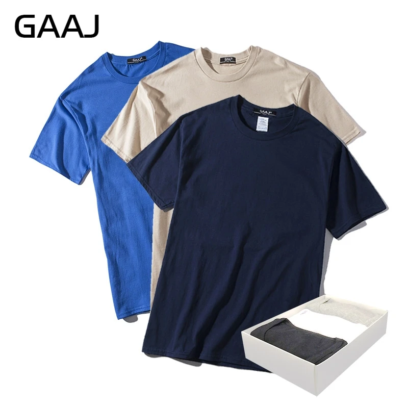 GAAJ 21 Цвета Мужская футболка с короткими рукавами 3-pack нижняя рубашка мужская
