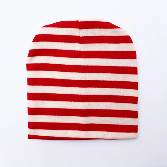 Брендовая детская шапка полосатая хлопковая вязаная Шапка-бини для маленьких