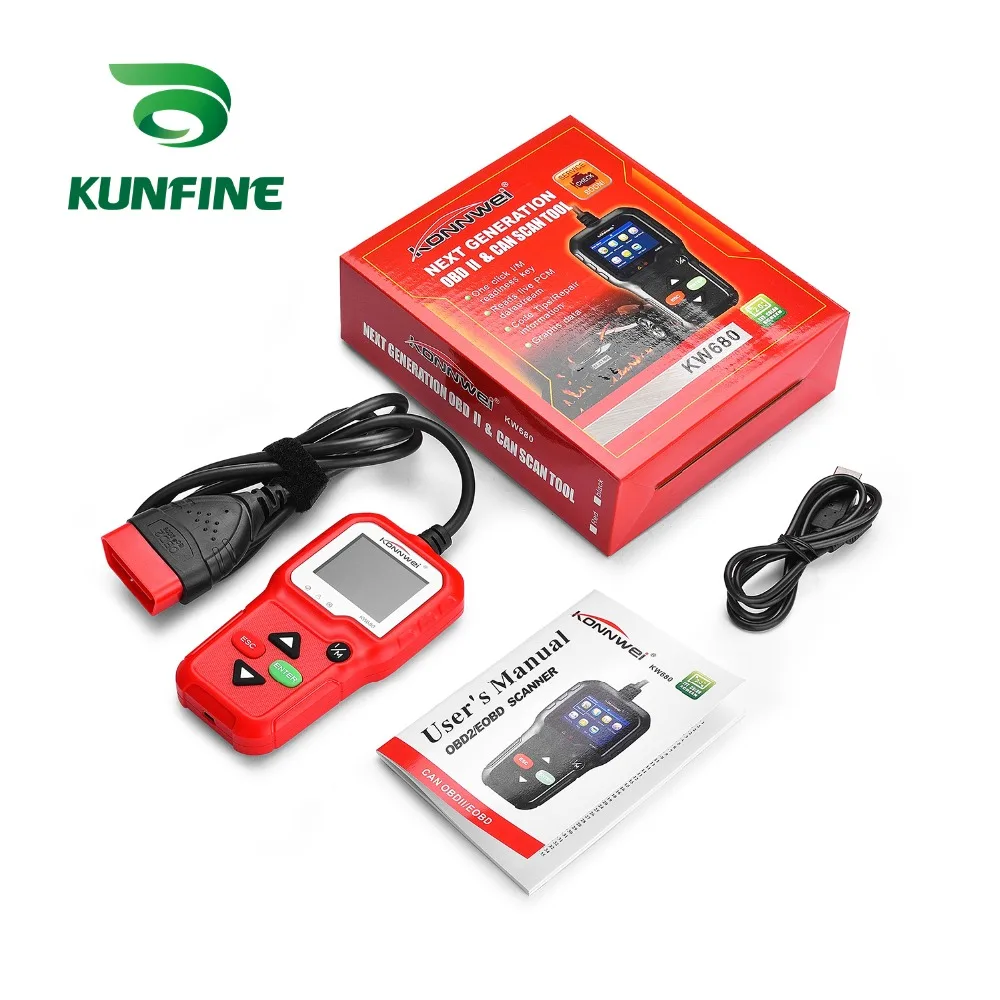 Автомобильный диагностический сканер KW680 полнофункциональный OBD2 Автосканер