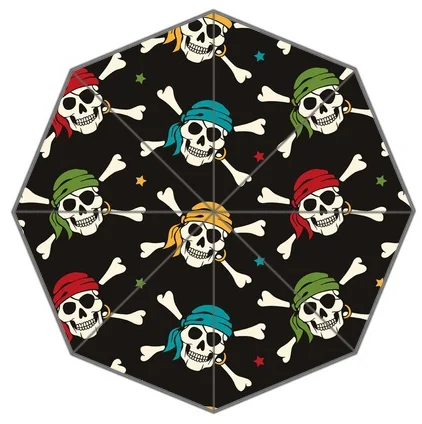 Поддержка клиента индивидуальный принт красивый череп цветок дождливый зонтик