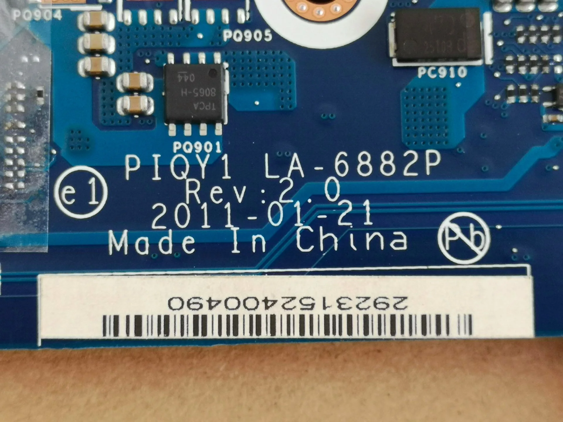 Материнская плата для ноутбука Lenovo Y570 PIQY1 LA-6882P с видеокартой GT555M | Компьютеры и