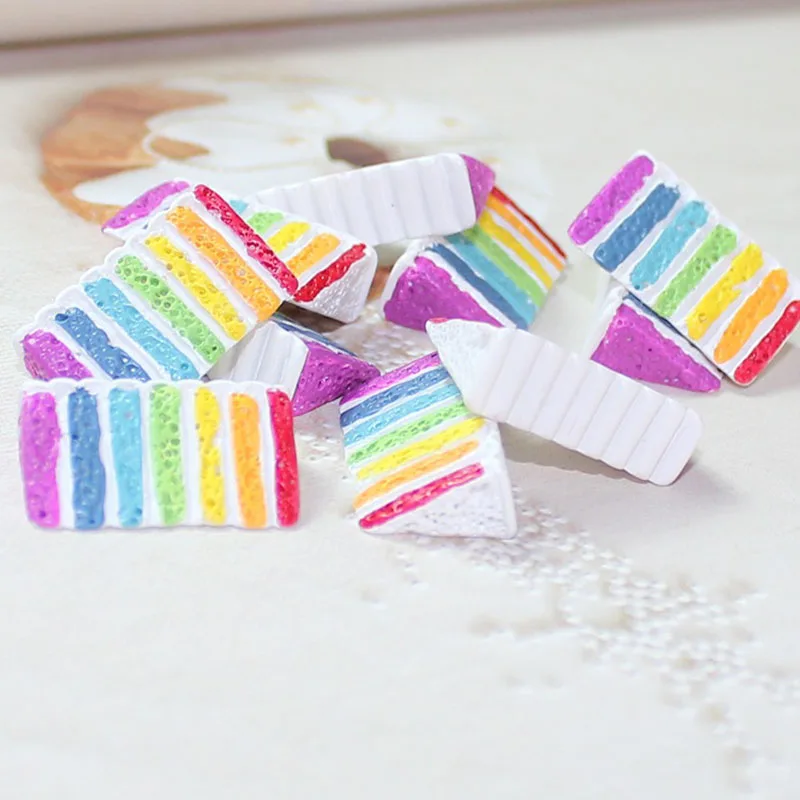 5Pcs/Lot Rainbow Cake Polymer Slime Charms Lizun Modeling Clay DIY Kit Accesorios Box Toy For Children Supplies Filler | Игрушки и хобби