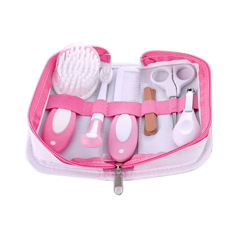 3 1 Set Baby Nursing Kit Nail Clippers Trimmer Brush Comb Portable Newborn Children Care Safe Nails Scissors - Цвет: 3