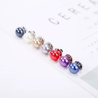 yglcj5pc classic and simple high end natural freshwater pearl thorn horse nail collar pin buckle anti light brooch collar bijou