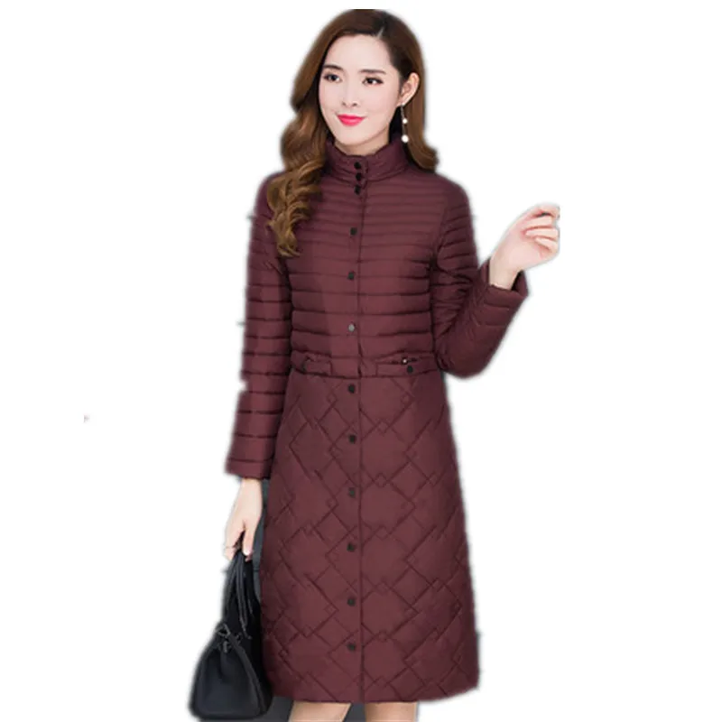 Зимняя куртка KMETRAM Женская длинная парка большого размера однобортные Женские