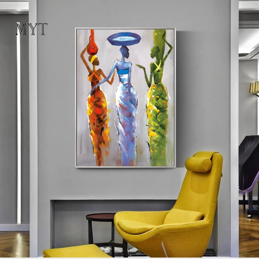 

MYT Canvas Wall Art Oil Painting Pictures Painting Design Home Decor Handmade Wall Art Modular Picture for Living Room Wall