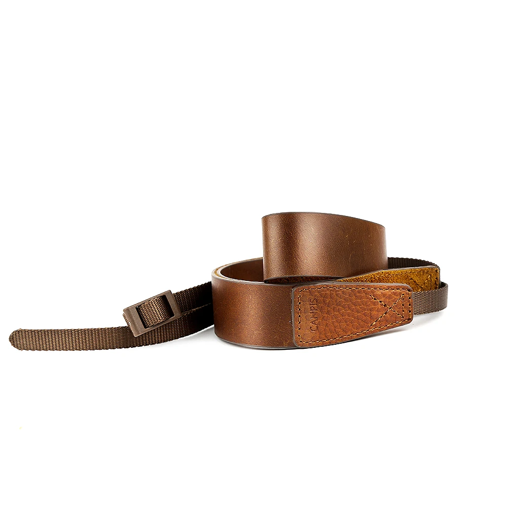 CANPIS коричневый Регулируемый ремень из натуральной мягкой кожи для камеры Canon Nikon