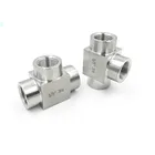 Фитинг для труб с тройником из нержавеющей стали, 18 дюйма, 14 дюйма, 38 дюйма, 12 дюйма, 34 дюйма