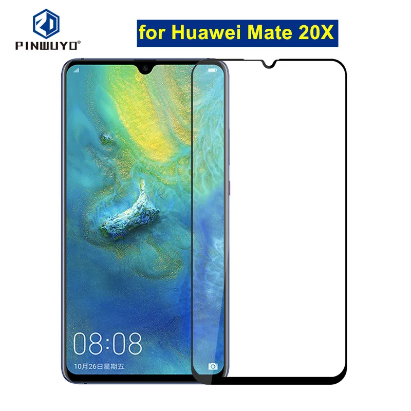 PINWUYO huawei mate 20X стекло 7 2 Дюймов Полное покрытие Передняя пленка Защитная для