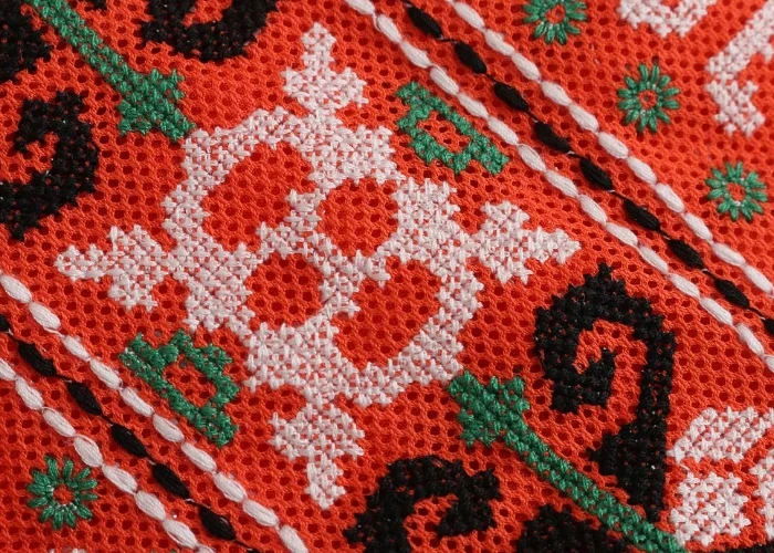 Женское винтажное милое красное мини платье с вышивкой pathwork женские платья