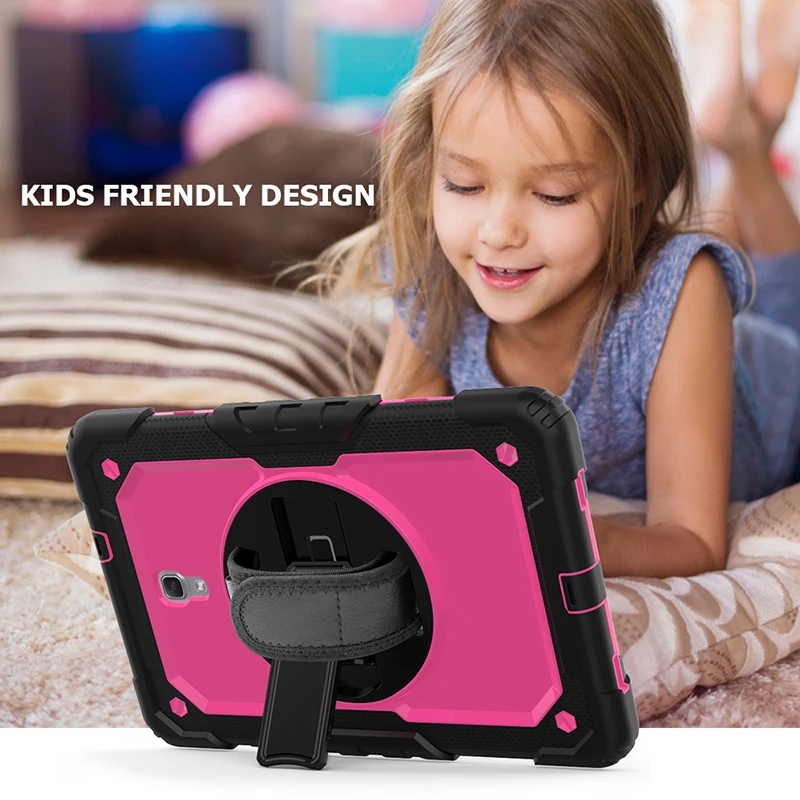 Ударопрочный силиконовый гибридный чехол с плечевым и наручным ремешком слот