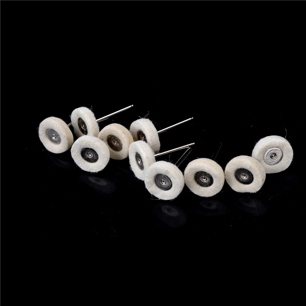 Аксессуары для Dremel 10 шт. полировальные диски инструменты полировки шерсти фетра