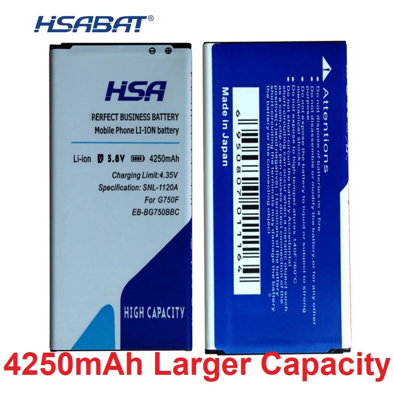 Новые поступления аккумулятор емкостью 4250 мАч для Samsung GALAXY Mega 2 G7508Q G750F G7508 G750 G750A|new