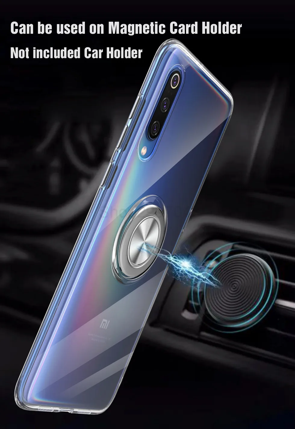Противоударный прозрачный силиконовый чехол для Xiaomi mi 9 SE 8 mi 9 mi 8 металлическая крышка чехол с держателем-кольцом для пальца xiomi Xiaomi mi 9 SE чехол