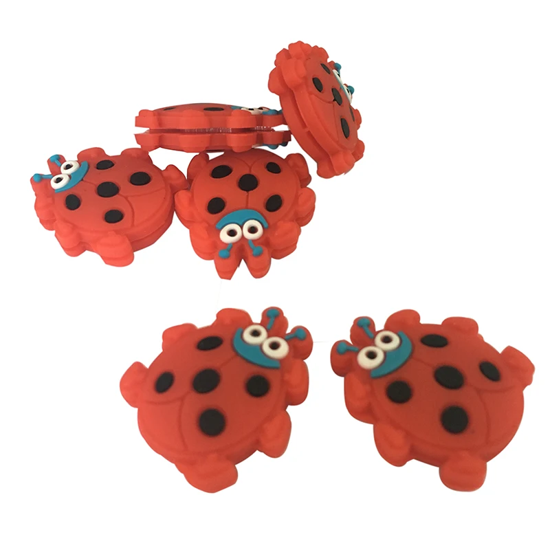 POWERTI 10pcs/lot ladybird Tennis Vibration Dampener Red Cute Racket Free Shipping | Спорт и развлечения