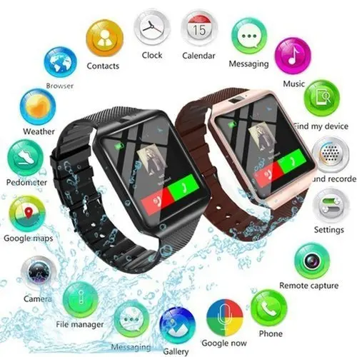 Умные часы с Bluetooth умные DZ09 Android телефонные звонки 2G GSM SIM TF карта камера для iPhone