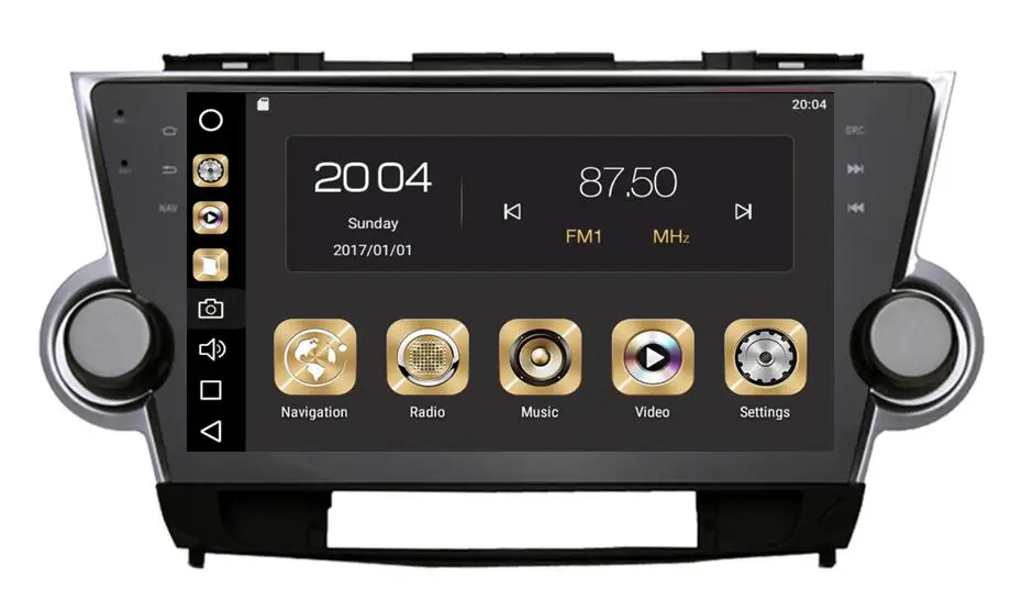 

Carplay 4G 64 10,2 "Android 10 автомобильная аудиосистема для Toyota Highlander 2012 головное устройство стерео видео GPS навигация Мультимедиа IPS монитор радио